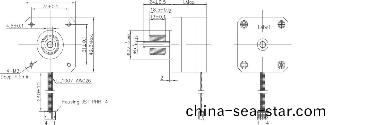 OT-42HS4O-002步進電機(ji)_3D打印(yin)機(ji)步(bu)進(jin)電機_激光設備(bei)步進電機-萬至達電機