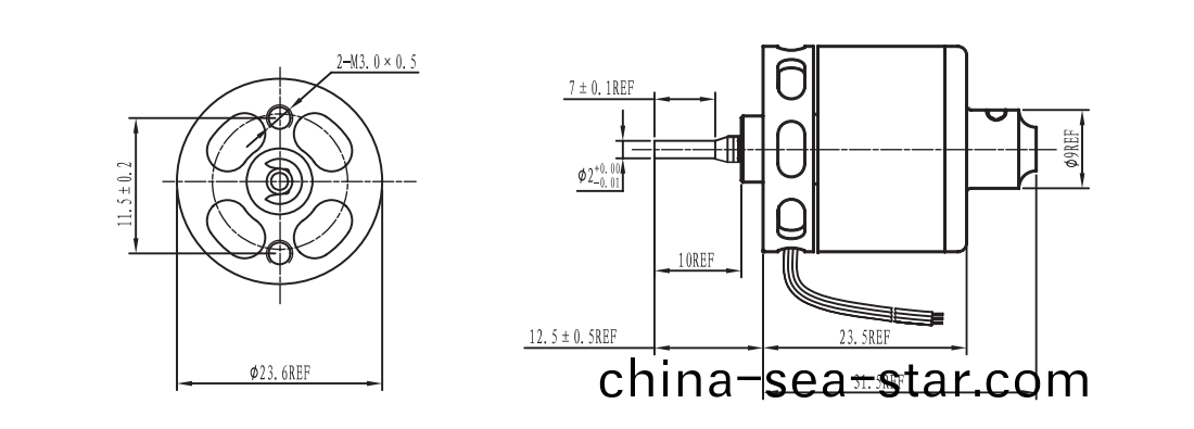 OT-EM2428無刷電(dian)機(ji)|水泵(beng)電機(ji)|無人機(ji)電(dian)機(ji)|無刷直流電機-萬至達電機(ji)