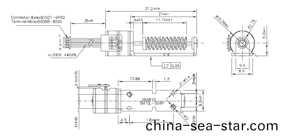 OT-SM10L-056P步進電機|微型打印機(ji)電機(ji)|攝(she)像(xiang)機馬(ma)達|絲(si)桿電機(ji)-萬至達(da)電(dian)機(ji)