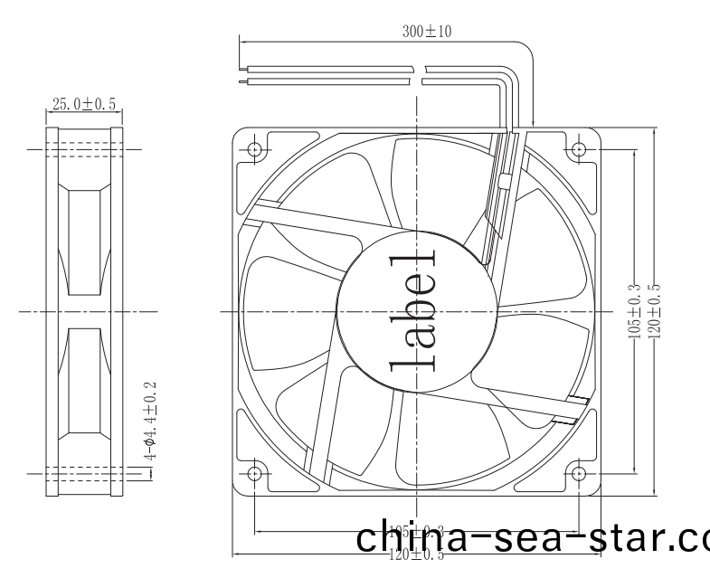 OT-EF12025-EC無(wu)刷電(dian)機|風(feng)扇電機(ji)|直(zhi)流(liu)無(wu)刷(shua)電(dian)機(ji)-萬至達(da)電(dian)機(ji)