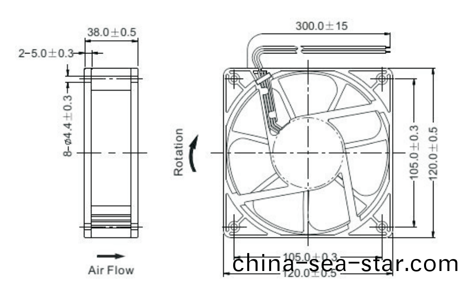 OT-EF12038無(wu)刷電機|風(feng)扇電機(ji)|無刷(shua)直流電(dian)機(ji)-萬至(zhi)達電(dian)機