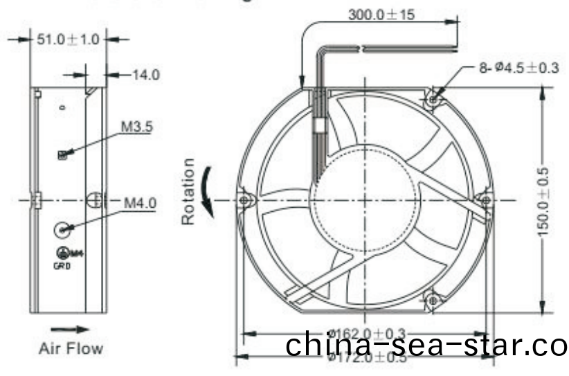 OT-EF17251無(wu)刷(shua)電機(ji)|風扇(shan)電(dian)機(ji)|無(wu)刷直(zhi)流電(dian)機(ji)-萬(wan)至(zhi)達電機(ji)