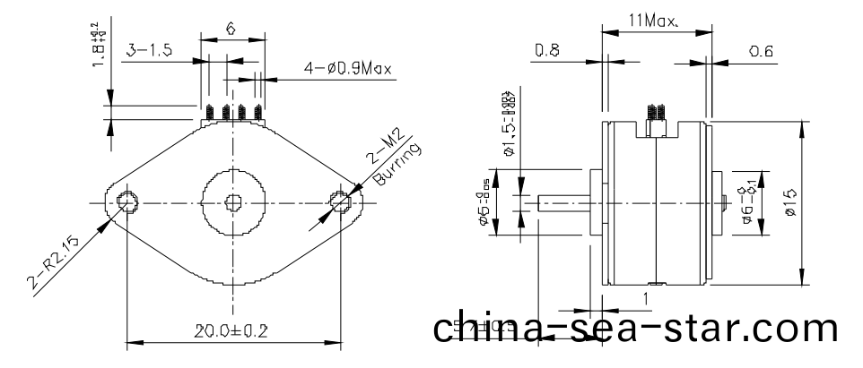 OT-SM15P-051步(bu)進(jin)電機|光(guang)驅電機|POS機(ji)電機(ji)|激光(guang)設(she)備電機(ji)|微型步進(jin)電機(ji)-萬(wan)至達(da)電機