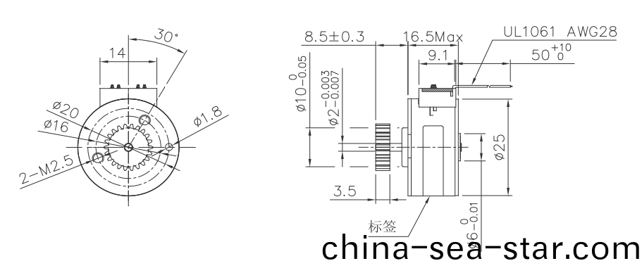 OT-SM25P-243步進電(dian)機(ji)|微(wei)型打印(yin)電(dian)機(ji)|醫(yi)療設(she)備電機(ji)|步(bu)進電機價格(ge)-萬(wan)至(zhi)達(da)電(dian)機(ji)
