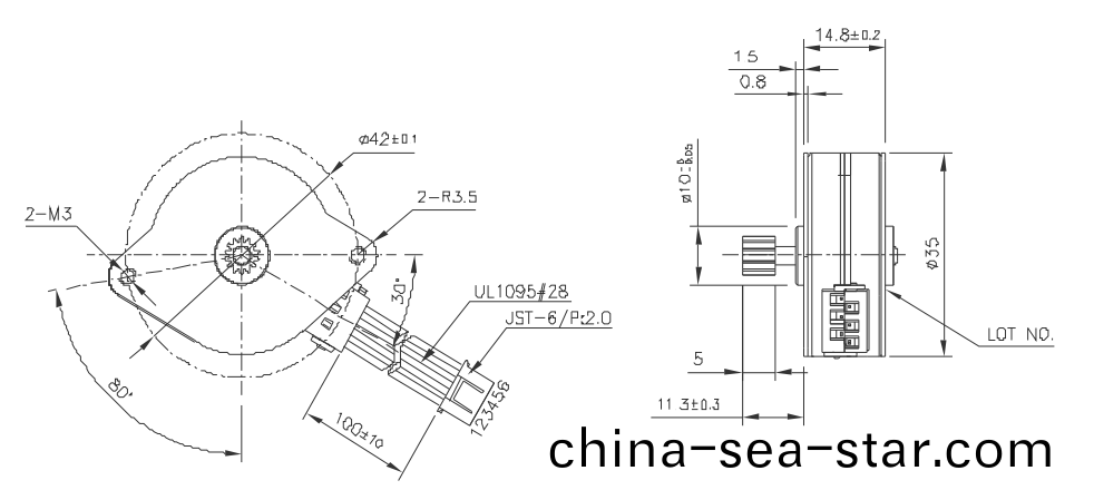 OT-SM35P-395步進電(dian)機(ji)|微型打(da)印(yin)機電(dian)機|醫(yi)療(liao)器械電機|血壓(ya)計(ji)電機|微(wei)型(xing)電機-萬至(zhi)達電機(ji)