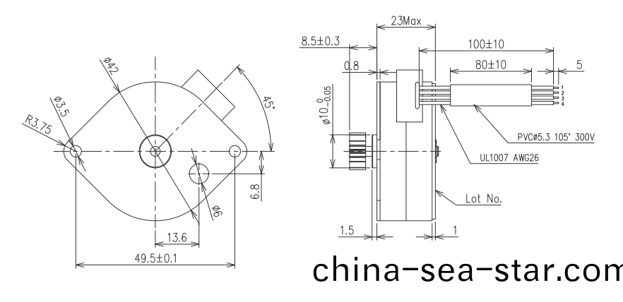 OT-SM42P-455步進(jin)電機(ji)|微型打(da)印(yin)機電(dian)機(ji)|復印機電(dian)機(ji)|POS機(ji)電機(ji)|微(wei)型馬(ma)達(da)-萬至達(da)電(dian)機(ji)