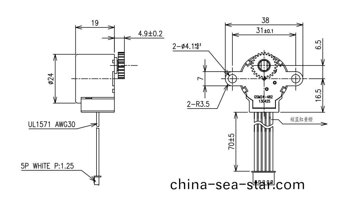 OT-GSM24-482風門執行器電(dian)機|步(bu)進電(dian)機|空(kong)調電機|監控(kong)攝(she)像(xiang)頭電機-萬(wan)至達電(dian)機