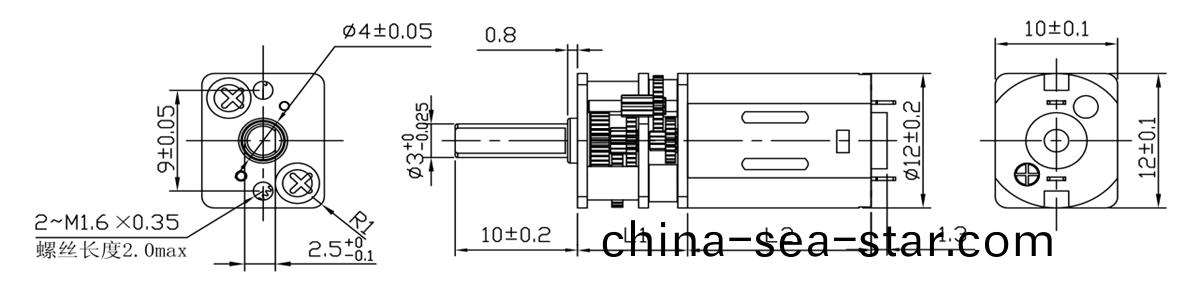 OT-12GA減速(su)電機(ji)_小(xiao)型(xing)齒(chi)輪(lun)減(jian)速(su)機(ji)