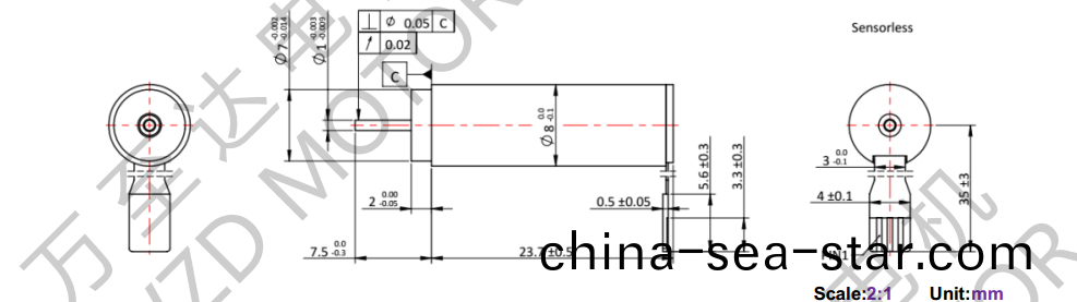 OT-ECS0824無槽(cao)無刷直(zhi)流電(dian)動機-空(kong)心桮(bei)電機(ji)-萬至(zhi)達(da)電機