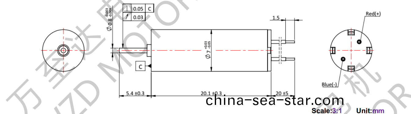 OT-CM0720空心桮(bei)電機(ji)-萬(wan)至達(da)電(dian)機
