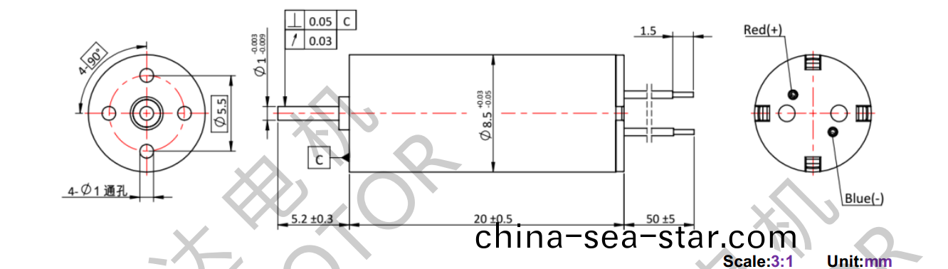 OT-CM8520空心桮電機-萬(wan)至(zhi)達(da)電機(ji)