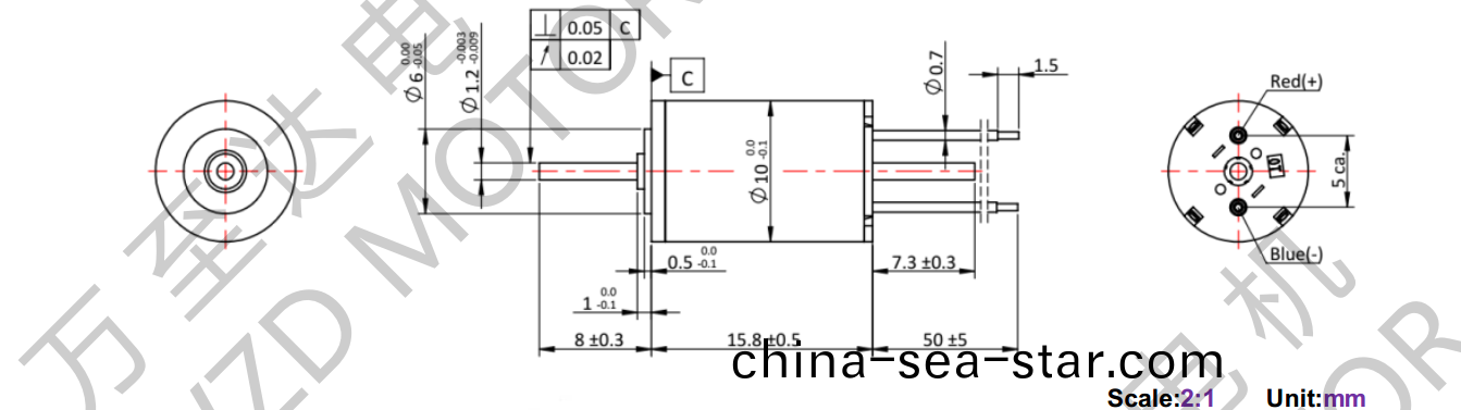 OT-CM1016空心桮電機(ji)-萬至(zhi)達(da)電(dian)機