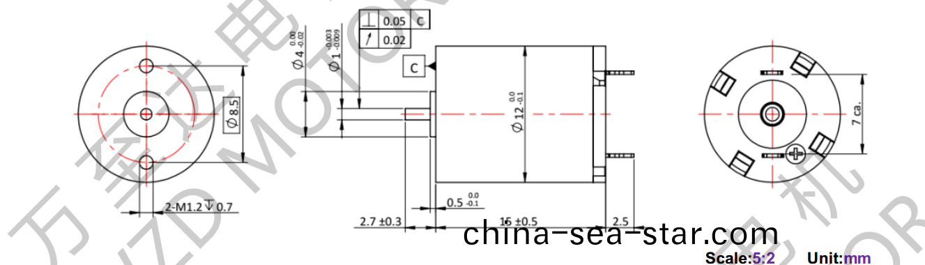 OT-CM1215空心桮電(dian)機-萬至達(da)電(dian)機