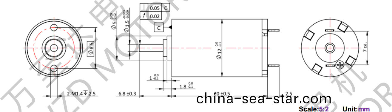 OT-CM1220空(kong)心(xin)桮(bei)電機-萬(wan)至達電(dian)機(ji)