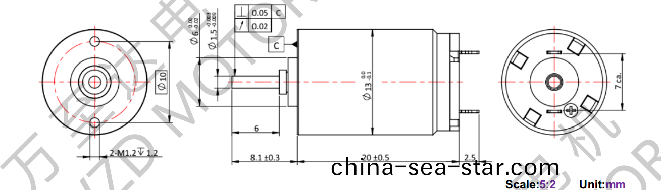 OT-CM1320空心(xin)桮電機-萬(wan)至達電(dian)機(ji)