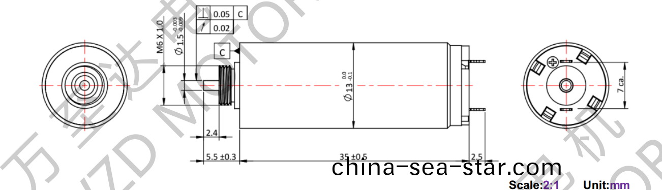 OT-CM1335空心桮電(dian)機(ji)-萬(wan)至(zhi)達電(dian)機(ji)