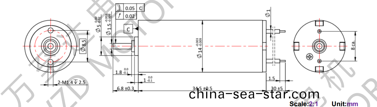 OT-CM1435空心(xin)桮電機(ji)-萬(wan)至(zhi)達電機(ji)