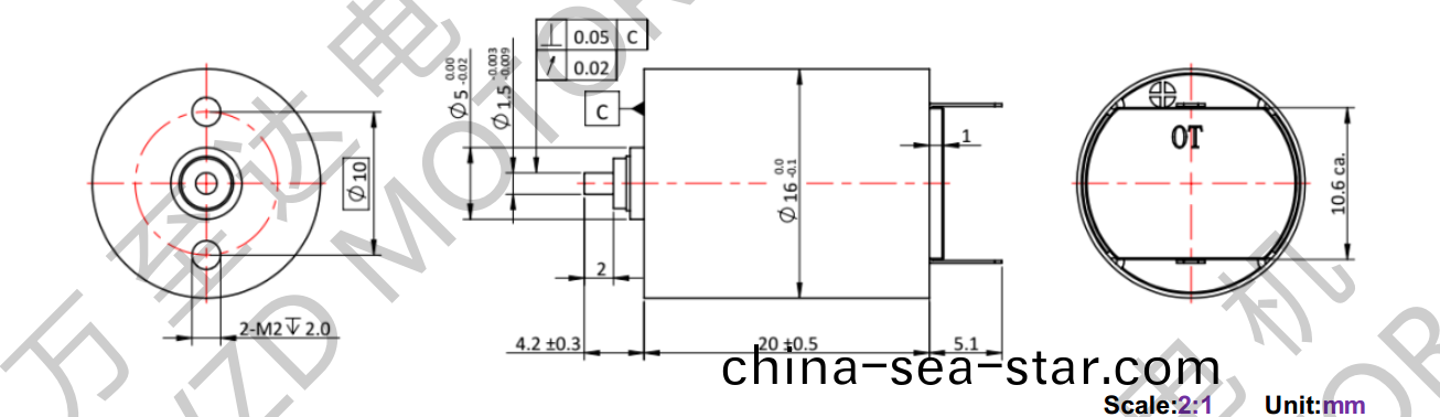 OT-CM1620空心(xin)桮(bei)電(dian)機-萬(wan)至達電機