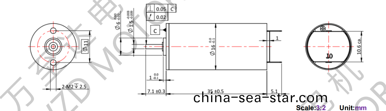 OT-CM1635空心桮電(dian)機(ji)-萬(wan)至達電(dian)機(ji)