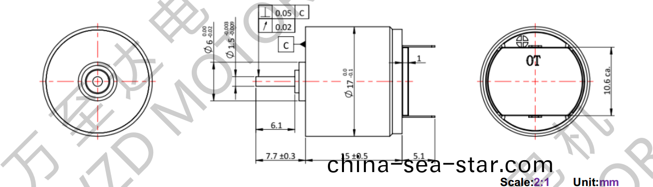 OT-CM1715空(kong)心桮(bei)電機-萬(wan)至(zhi)達電(dian)機