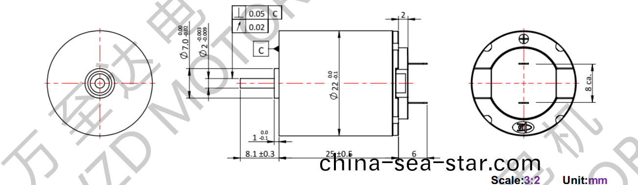 OT-CM2225空心桮電(dian)機(ji)-萬(wan)至達電(dian)機