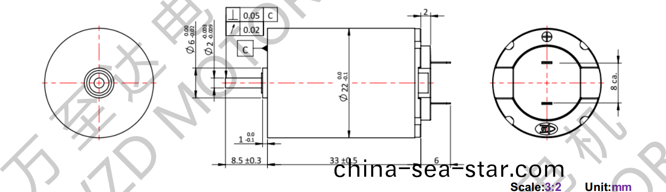 OT-CM2233空心桮電機(ji)-萬至達電(dian)機(ji)