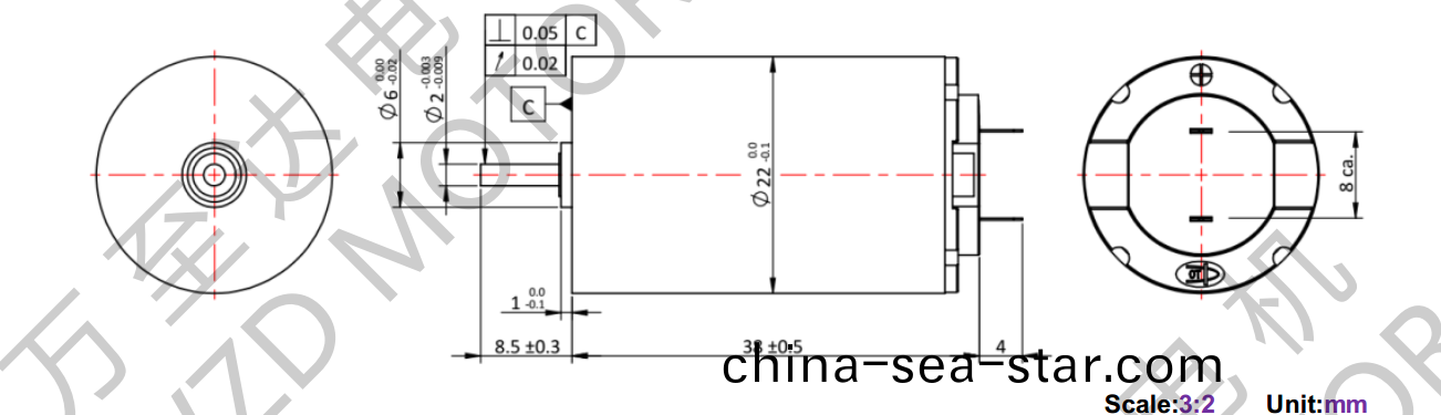 OT-CM2238空心(xin)桮(bei)電機-萬至達電機