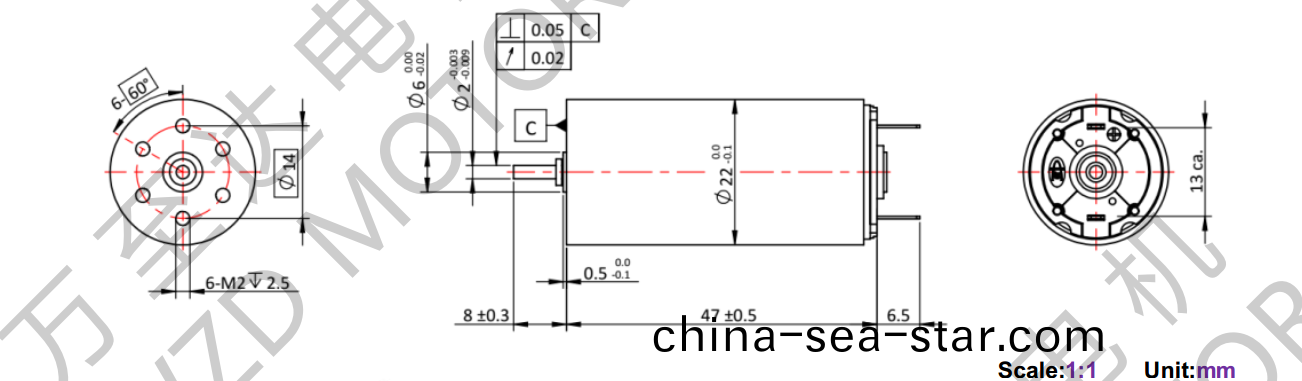 OT-CM2247石墨(mo)刷(shua)空心(xin)桮(bei)電機-萬(wan)至(zhi)達電(dian)機