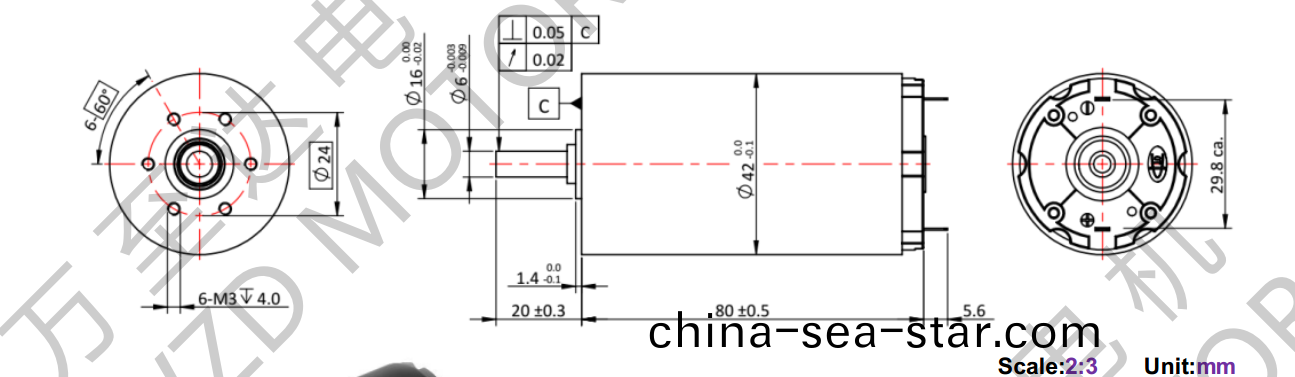 OT-CM4280空(kong)心桮電(dian)機-萬(wan)至達電機(ji)
