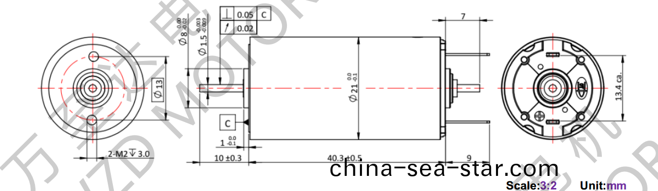 OT-CM2140石墨刷空(kong)心(xin)桮(bei)電(dian)機-萬至達電(dian)機