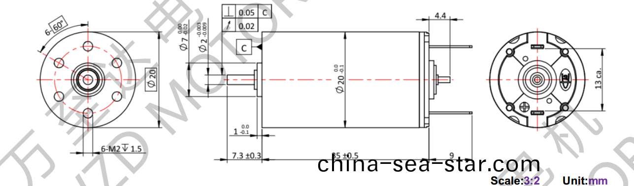 OT-CM2035空(kong)心桮(bei)電(dian)機(ji)-萬(wan)至(zhi)達電機(ji)