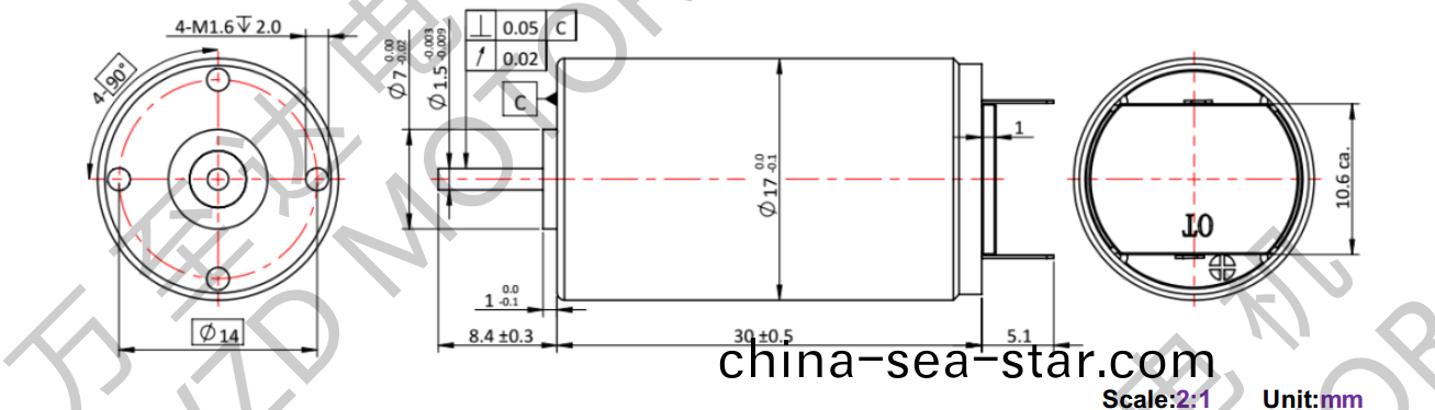 OT-CM1730空(kong)心(xin)桮(bei)電(dian)機-萬(wan)至(zhi)達電(dian)機