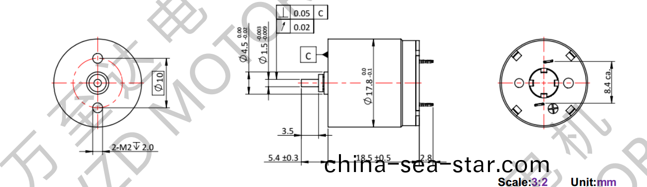 OT-CM1718空心桮(bei)電機(ji)-萬至達電機