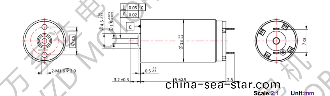 OT-CM1325空(kong)心(xin)桮電(dian)機(ji)-萬(wan)至達電機