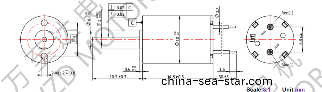 OT-CM1015空心(xin)桮(bei)電機-萬(wan)至(zhi)達(da)電(dian)機(ji)