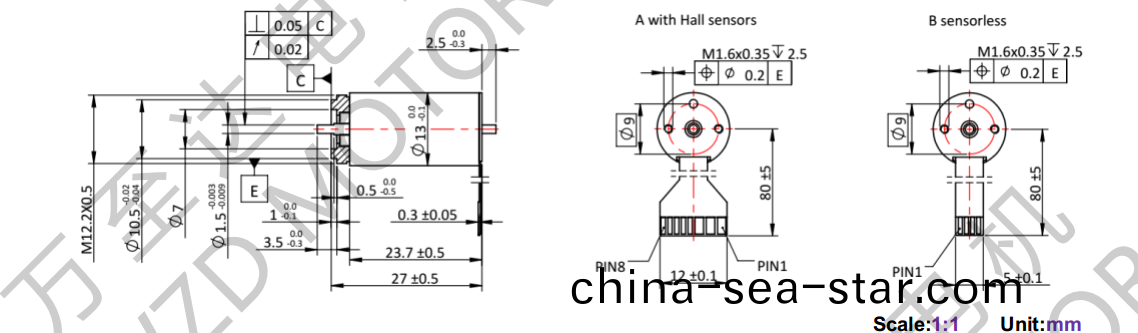 OT-ECS1323無槽無刷電(dian)機-空心(xin)桮電(dian)機-萬至(zhi)達(da)電(dian)機(ji)