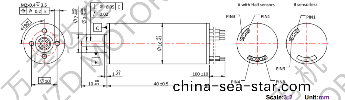 OT-ECS1640無(wu)槽(cao)無(wu)刷直(zhi)流電機-空(kong)心桮電機(ji)-萬至(zhi)達(da)電機(ji)