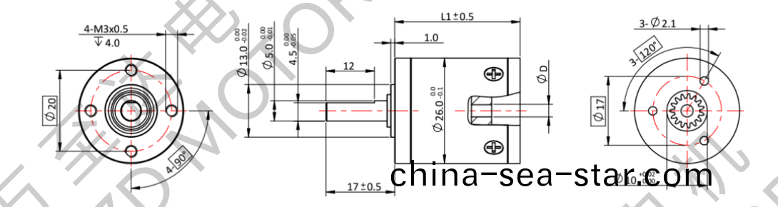 OT-26GP行(xing)星(xing)齒輪箱-齒輪箱(xiang)-萬至(zhi)達電機(ji)