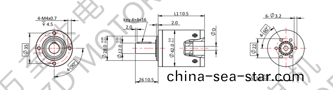OT-42GP行星齒(chi)輪(lun)箱-齒(chi)輪(lun)箱(xiang)-萬至(zhi)達(da)電(dian)機(ji)