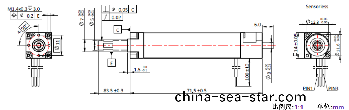 ECS-4P 1472 2對(dui)極(ji)空心(xin)桮(bei)無(wu)刷(shua)電(dian)機-萬至(zhi)達電機(ji)