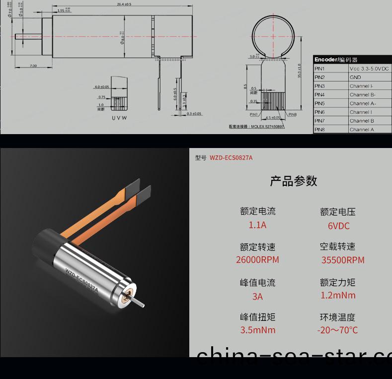 WZD-ECS0827A靈巧(qiao)手(shou)電(dian)機