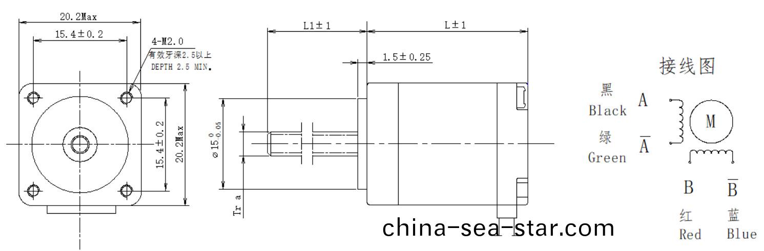 20係列絲桿(gan)電機(ji)結構(gou)