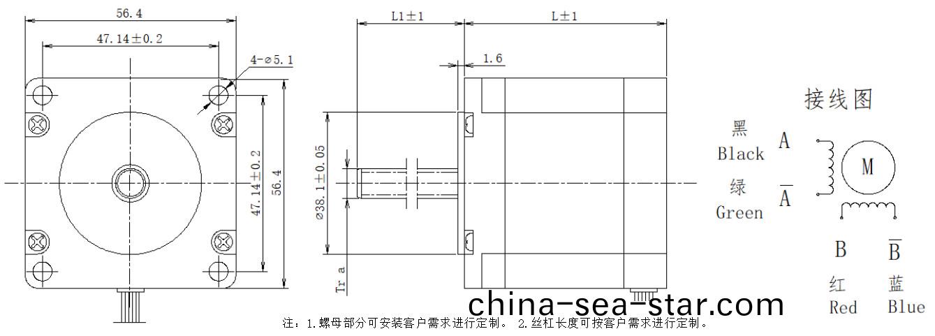 57係列(lie)絲(si)桿電(dian)機(ji)結(jie)構