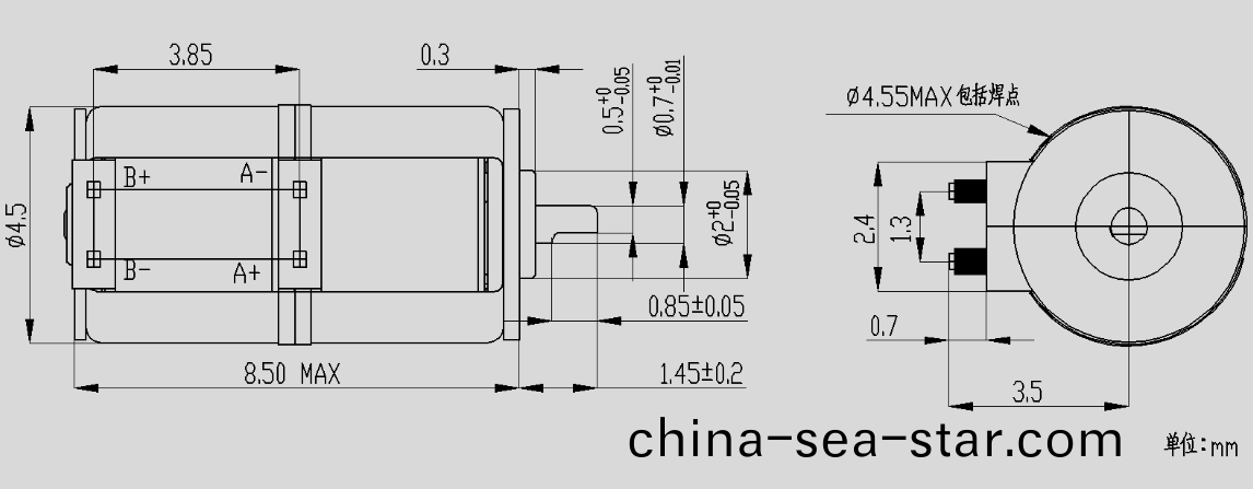 OT-SM4.4步進(jin)電(dian)機_4mm微型步進電機(ji)_鏡頭馬(ma)達(da)-萬至達電(dian)機(ji)