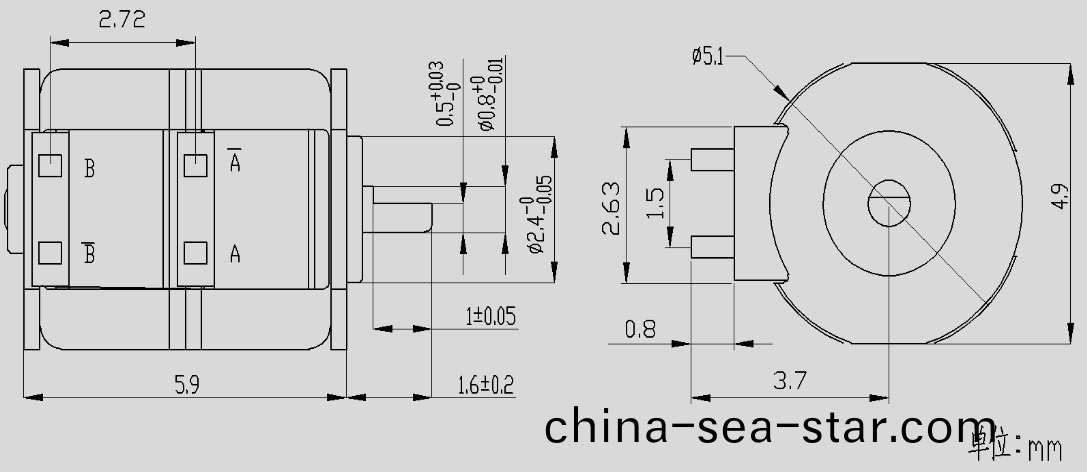 OT-SM05步進電機(ji)_5mm微(wei)型步(bu)進電(dian)機(ji)_鏡(jing)頭馬(ma)達(da)-萬至達電(dian)機