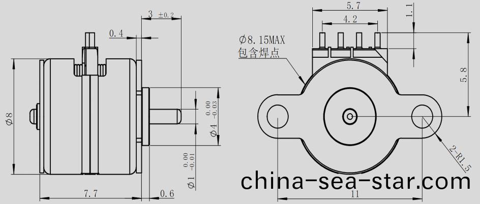 8mm微型步進(jin)電(dian)機_光(guang)學變焦(jiao)鏡頭電機(ji)-萬至達(da)電機
