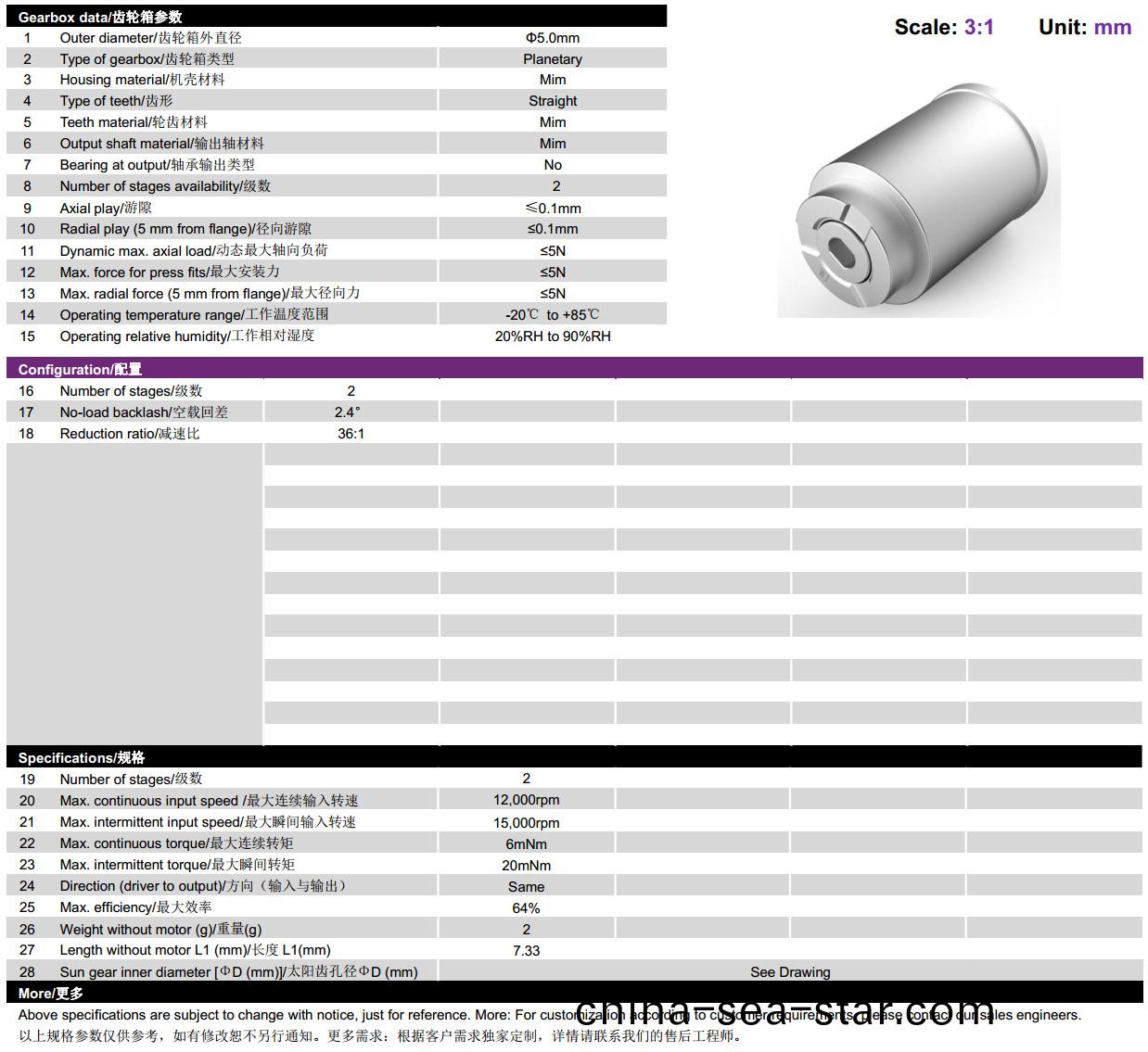 5mm行星(xing)齒(chi)輪箱(xiang)-微型齒(chi)輪箱-萬(wan)至達(da)電機