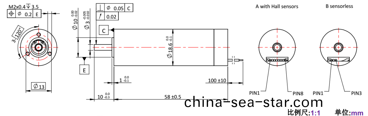 ECS 高(gao)速 1958空(kong)心桮無刷電(dian)機(ji)-萬至(zhi)達(da)電(dian)機(ji)