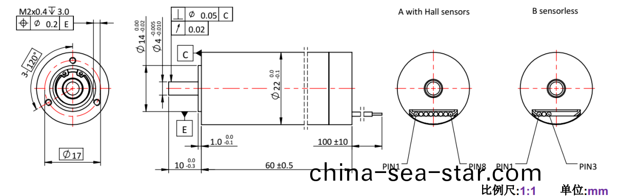 ECS 高(gao)速 2260空心桮(bei)無(wu)刷(shua)電(dian)機(ji)-萬至(zhi)達電機