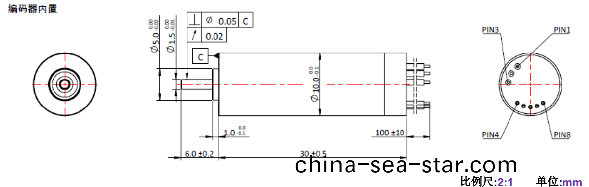 ECS 1030 內寘編(bian)碼器(qi)空心(xin)桮電(dian)機-萬(wan)至達(da)電(dian)機
